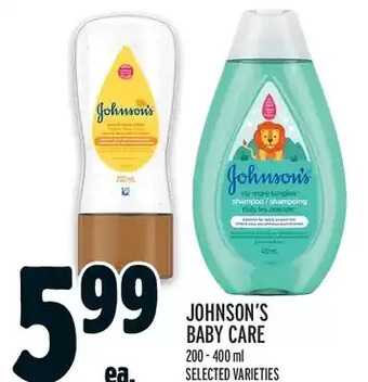 Metro Johnson's baby care offer