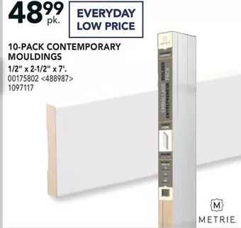 Lowe's Metrie 10-pack contemporary mouldings offer