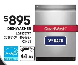 Lowe's Lg dishwasher offer