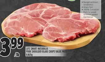 Metro Life smart naturalia pork shoulder blade chops value pack offer
