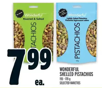 Metro Wonderful shelled pistachios offer