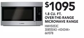 Lowe's Bosch 1.8 cu. ft. over-the-range microwave range offer