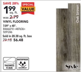 Lowe's Style selections vinyl flooring 7.09" x 48" offer