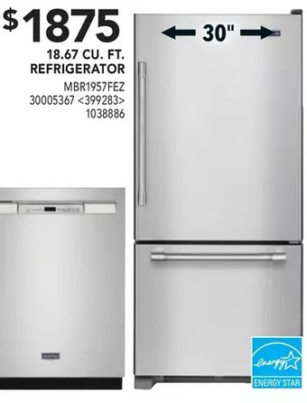 Lowe's Maytag 18.67 cu. ft. refrigerator offer