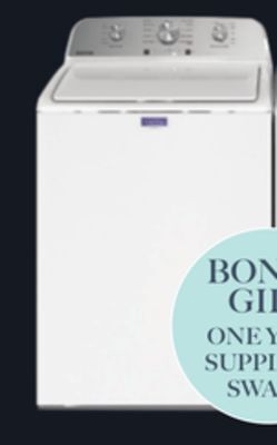 Lowe's Maytag top load washer, 5.2 cu. ft. offer