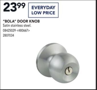 Lowe's Reliabilt "bola" door knob offer