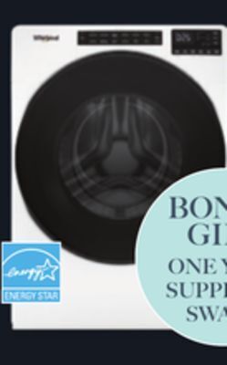 Lowe's Whirlpool front load washer, 5.2 cu. ft. offer