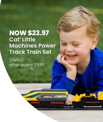 Toys R us Cat® little machines power track train set offer
