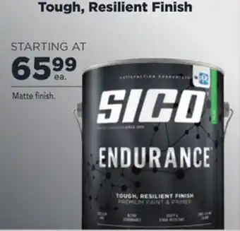Lowe's Sico tough, resilient finish endurance paint offer