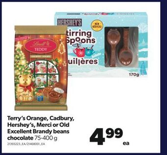 Real Canadian Superstore Terry's orange, cadbury, hershey's, merci or old excellent brandy beans chocolate, 75-400 g offer
