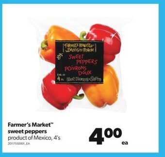 Real Canadian Superstore Farmer's market™ sweet peppers, 4's offer