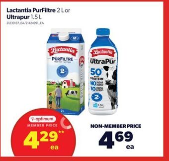 Real Canadian Superstore Lactantia purfiltre 2 l or ultrapur 1.5 l offer