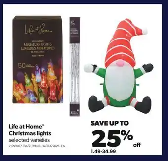 Real Canadian Superstore Life at home™ christmas lights offer