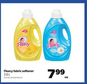 Real Canadian Superstore Fleecy fabric softener, 2.6 l offer