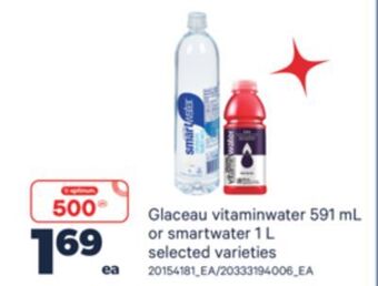Real Canadian Superstore Glaceau vitaminwater, 591 ml or smartwater, 1 l offer