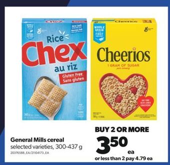 Real Canadian Superstore General mills cereal, 300-437 g offer