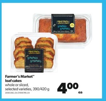 Real Canadian Superstore Farmer's market™ loaf cakes, 390/420 g offer