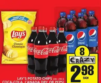 Food Basics Lay's potato chips or coca-cola, canada dry or pepsi offer