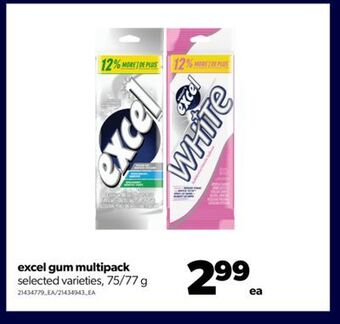 Real Canadian Superstore Excel gum multipack, 75/77 g offer