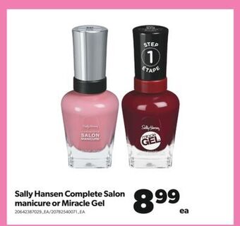 Real Canadian Superstore Sally hansen complete salon manicure or miracle gel offer