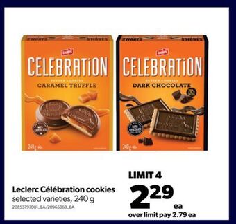 Real Canadian Superstore Leclerc célébration cookies, 240 g offer