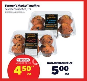 Real Canadian Superstore Farmer's market™ muffins, 6's offer