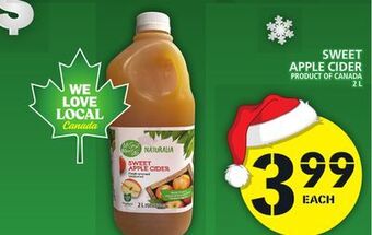 Food Basics Sweet apple cider offer