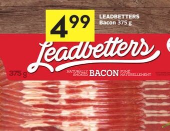 Foodland Leadbetters bacon 375 g offer