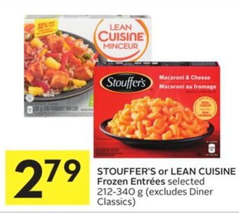 Foodland Stouffer's or lean cuisine frozen entrées selected 212-340 g offer