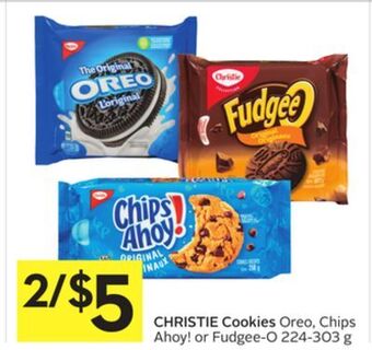 Foodland Christie cookies oreo, chips ahoy! or fudgee - o 224-303 g offer