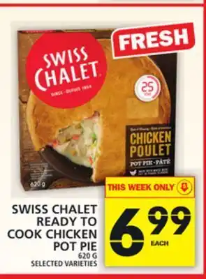 Food Basics Swiss chalet ready to cook chicken pot pie offer