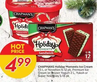 Sobeys Chapman's holiday moments ice cream offer