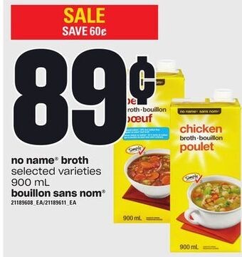 Independent Grocer No name® broth, 900 ml offer