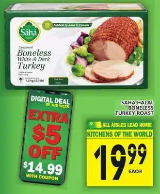 Food Basics Saha halal boneless turkey roast offer