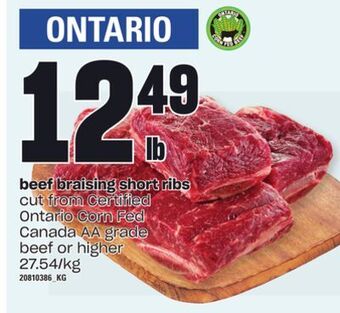Independent Grocer Beef braising short ribs offer
