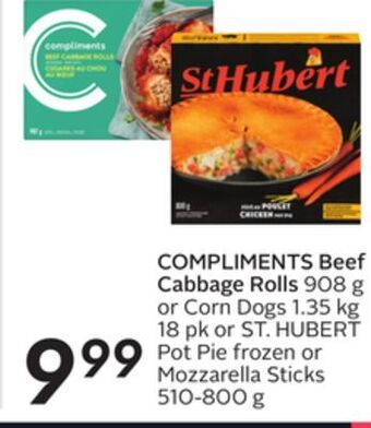 Sobeys Compliments beef cabbage rolls offer