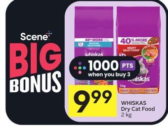 Foodland Whiskas dry cat food, 2 kg offer