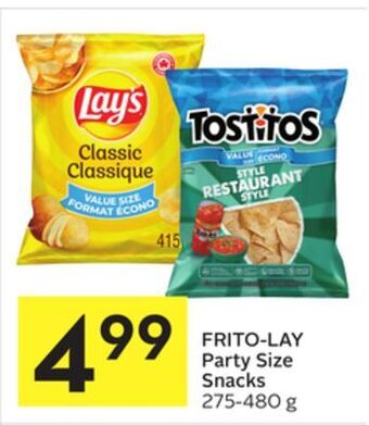 Foodland Frito-lay party size snacks 275-480 g offer
