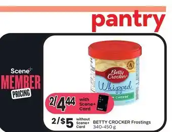Foodland Betty crocker frostings 340-450 g offer