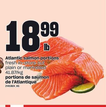 Independent Grocer Atlantic salmon portions offer