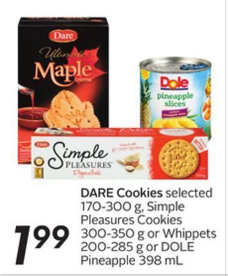 Sobeys Dare cookies offer