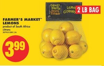 No Frills Farmer's market™ lemons, 2 lb bag offer