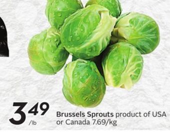 Sobeys Brussels sprouts offer