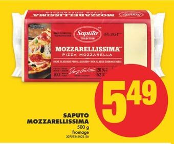 No Frills Saputo mozzarellissima, 500 g offer