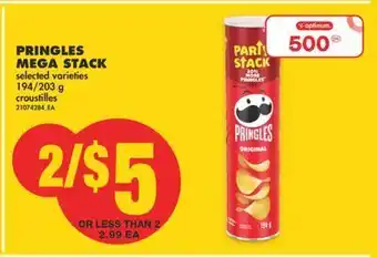No Frills Pringles mega stack, 194/203 g offer