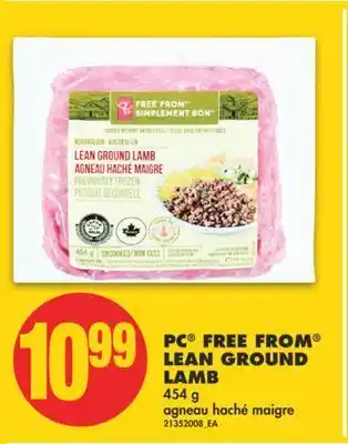 No Frills Pc® free from® lean ground lamb, 454 g offer