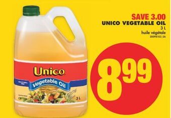 No Frills Unico vegetable oil, 3 l offer