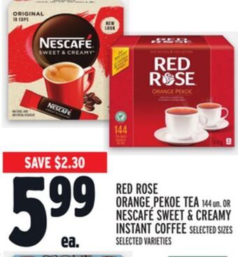 Metro Red rose orange pekoe tea offer