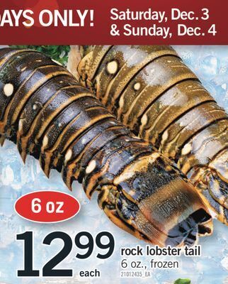 Fortinos Rock lobster tail, 6 oz offer