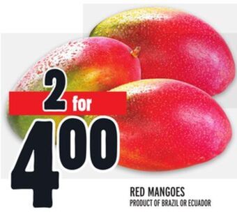 Metro Red mangoes offer